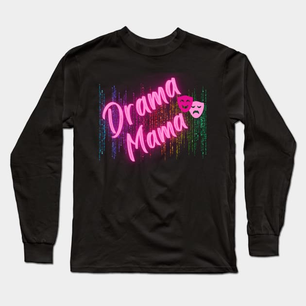 Drama Mama Masks Long Sleeve T-Shirt by SandyJam